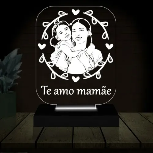 Luminária personalizada com foto
